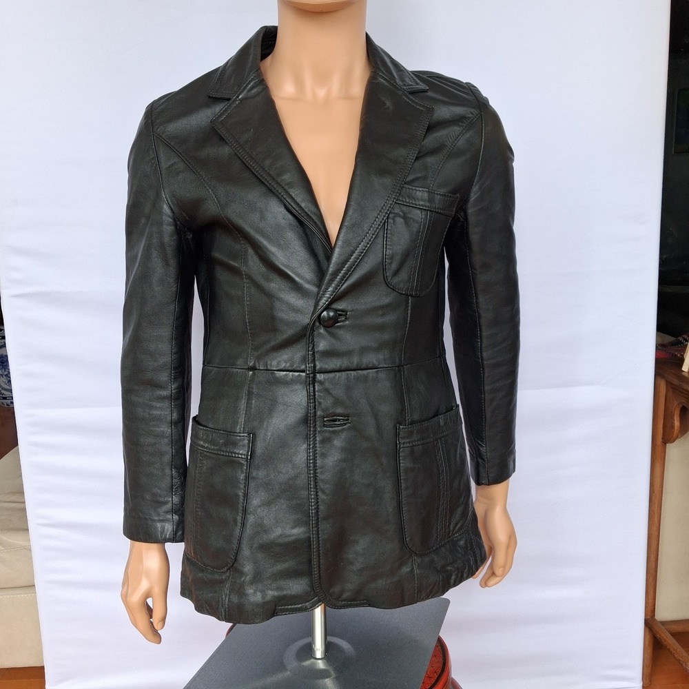 Men's Leather Jacket "Perfect Leather Goods." Toronto tailor, Size: 40